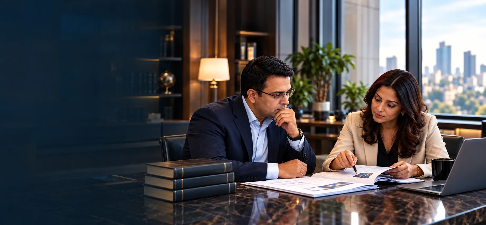 Investment advisers reviewing alternative investment fund opportunities and strategy documents
