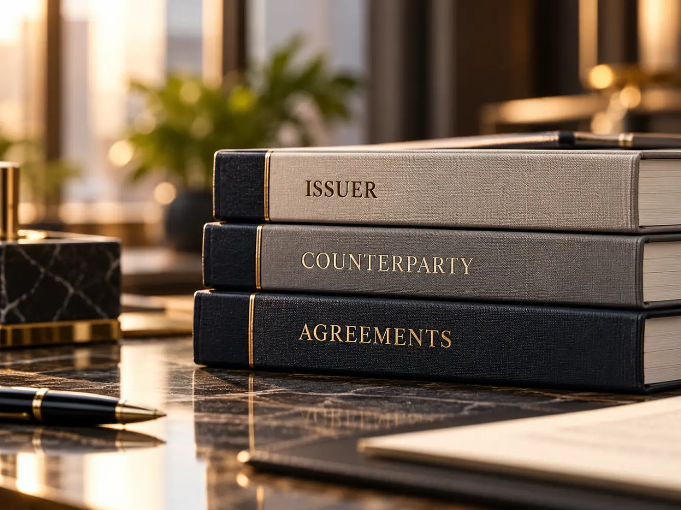Documents representing issuer counterparty and contractual agreements