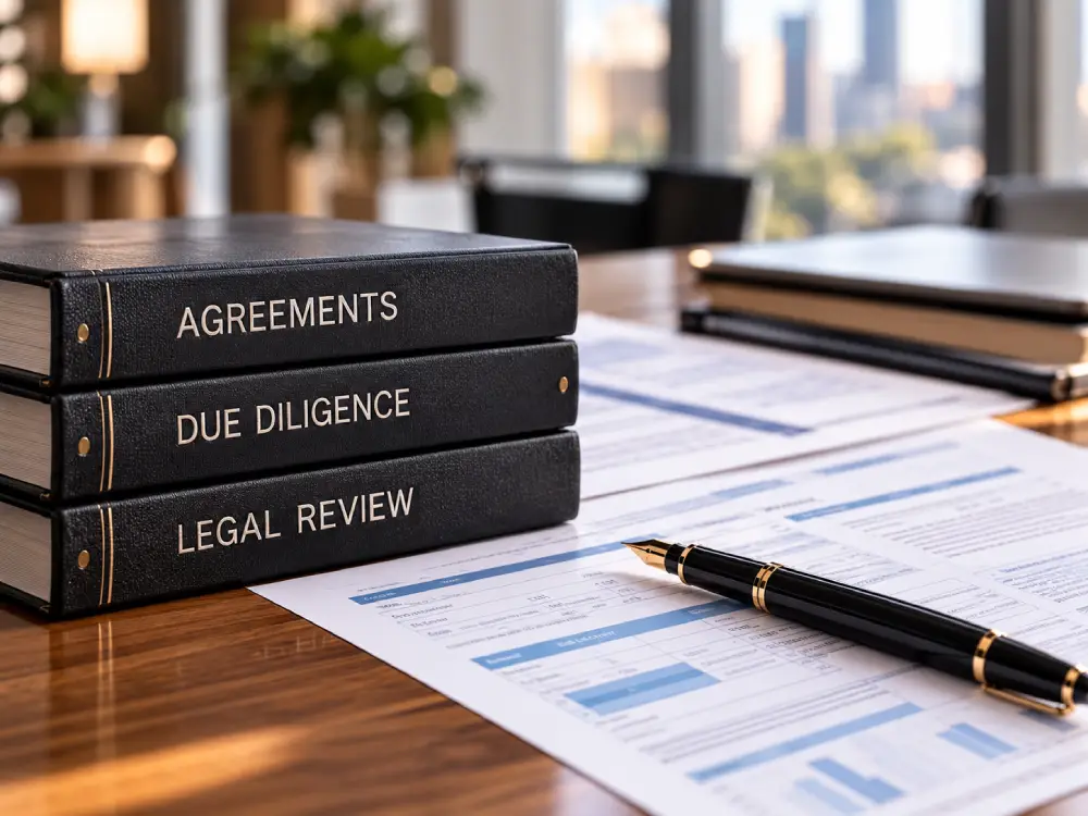 Legal agreements and due diligence documents under review